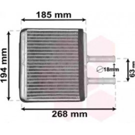 Радiатор охлодження (вир-во Van Wezel)