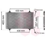 Конденсор кондиціонера P307/C4 14/16/20 MT/AT 04 (Van Wezel) 