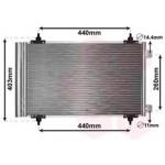Конденсор кондиціонера C8/JUMPY/807/EXP DIES 05- (Van Wezel) 