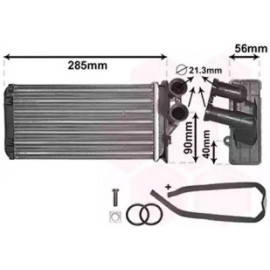 Радіатор опалювача C4/PEUG307 ALL 04-09 (Van Wezel)