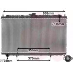 Радіатор NISS PRIMERA 16/20 MT 96- (Van Wezel) 