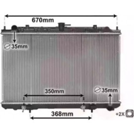 Радіатор MAXIMA QX/CEFIRO AT 00-03 (Van Wezel)