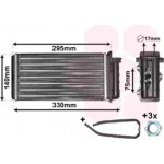 Радиатор отопителя Fiat (Van Wezel) 