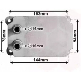 Радіатор масляний (вир-во Van Wezel)