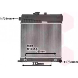 Радіатор MB W202/W210 MT/AT -A/C (Van Wezel)