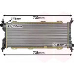 Радіатор COMBO/CORSA B 1.5/1.7 D (Van Wezel) 