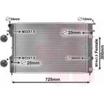 Радіатор OMEGA B 25/30 AT AC 94-00 (Van Wezel) 