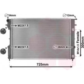 Радіатор OMEGA B 20/5/30 AT 94-99 (Van Wezel)