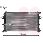 Радіатор ASTRA G/ZAFIRA AT +AC (Van Wezel) 