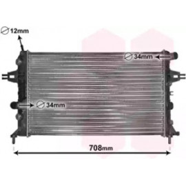 Радіатор ASTRA G/ZAFIRA AT +AC (Van Wezel)