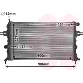 Радiатор охолодження (вир-во Van Wezel)