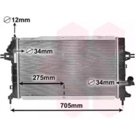 Радіатор ASTRA H 17CDTi MT +-AC 04 (Van Wezel)