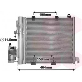 Конденсор кондиціонера ASTRA G/ZAFIRA 17/20/22TD (Van Wezel)