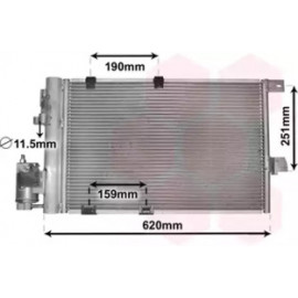 Конденсор кондиціонера ASTRA G/ZAFIR MT/AT 98-04 (Van Wezel)
