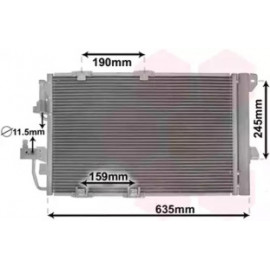 Конденсор кондиціонера ASTRA G/ZAFIRA MT/AT 02- (Van Wezel)