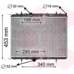 Радіатор 407/207/307 18/20 20TD MT (Van Wezel) 