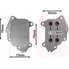 Радiатор масляний CITROEN; FORD; MAZDA; PEUGEOT; VOLVO (вир-во Van Wezel)
