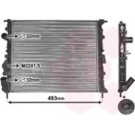 Радіатор CLIO 2/MEGANE 1.4/1.6 95- (Van Wezel) 