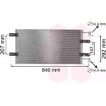 Конденсер кондіционера (вир-во Van Wezel) 