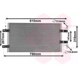 Конденсер кондіционера NISSAN;OPEL;RENAULT (пр-во Van Wezel)