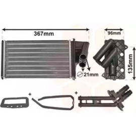 Радіатор опалювача LAGUNA1-2 94-01 type Behr (Van Wezel)