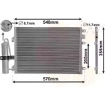 Конденсор кондиціонера CLIO/KANGOO/KUBISTAR 01- (Van Wezel) 