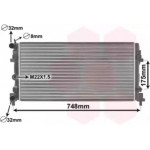 Радiатор охолодження (вир-во Van Wezel) 