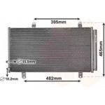 Радиатор кондиционера TOYOTA Camry VI (V40) (пр-во Van Wezel) 