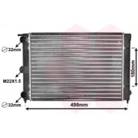 Радіатор VW GOLF 1-2/PASS/POLO (Van Wezel)