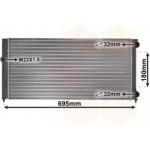 Радіатор GOLF3/VENTO AT/MT 91-98 (Van Wezel)  Радіатор GOLF3/VENTO AT/MT 91-98 (Van Wezel)