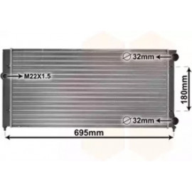 Радіатор GOLF3/VENTO AT/MT 91-98 (Van Wezel)