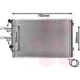 Радіатор GOLF5/TOURAN/A3/EOS 14/18 (Van Wezel)
