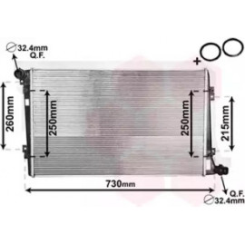 Радiатор охолодження (вир-во Van Wezel)