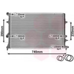 Радiатор AUDI (вир-во Van Wezel) 