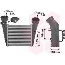 Інтеркулер PASSAT6/SUPERB 19TDi 00- (Van Wezel)