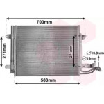 Конденсор кондиціонера VW TOURAN ALL MT/AT 03- (Van Wezel) 