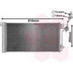 Конденсор кондиціонера TRANSPORTER T5 ALL 03- (Van Wezel) 