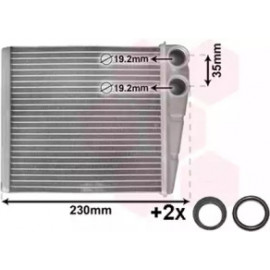 Радiатор обігрівача (вир-во Van Wezel)