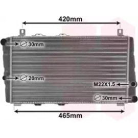 Радиатор охлаждения двигателя SKODA100/FELICIA 1.3 MT (Van Wezel)