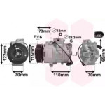 Компресор кондиціонера (Вир-во Van Wezel) 