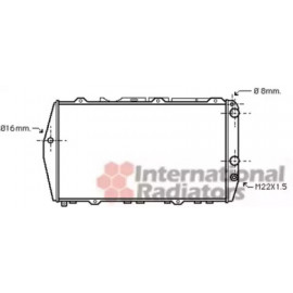 Радіатор AUDI 100/200 MT/AT 76-90 (Van Wezel)