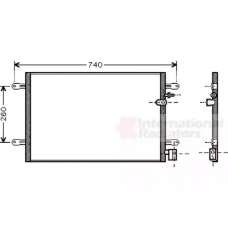 Конденсор кондиционера A6 ALL 04-11 (Van Wezel)