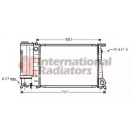 Радіатор BMW 5-SERIE E34 MT 87-92 (Van Wezel)