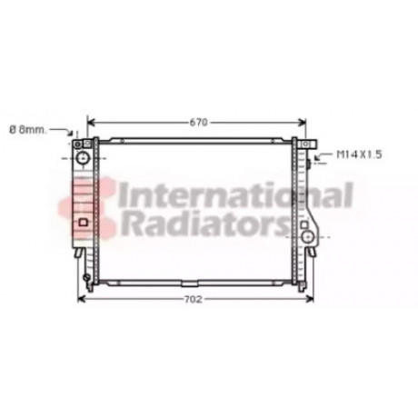 Радиатор охлаждения двигателя 530/535/730/735 MT 85-94 (Van Wezel)