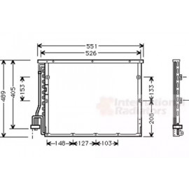 Конденсор кондиціонера BMW 3-SER E36/Z3 92-96 (Van Wezel)