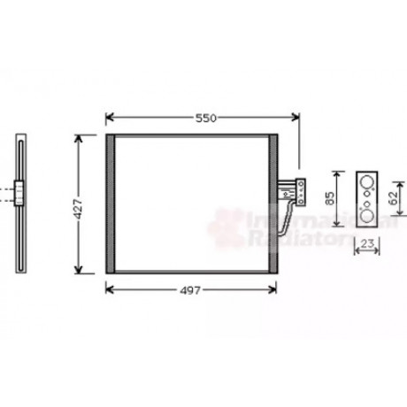 Конденсор кондиционера BMW 5-SERIE E39 MT/AT 97- (Van Wezel)