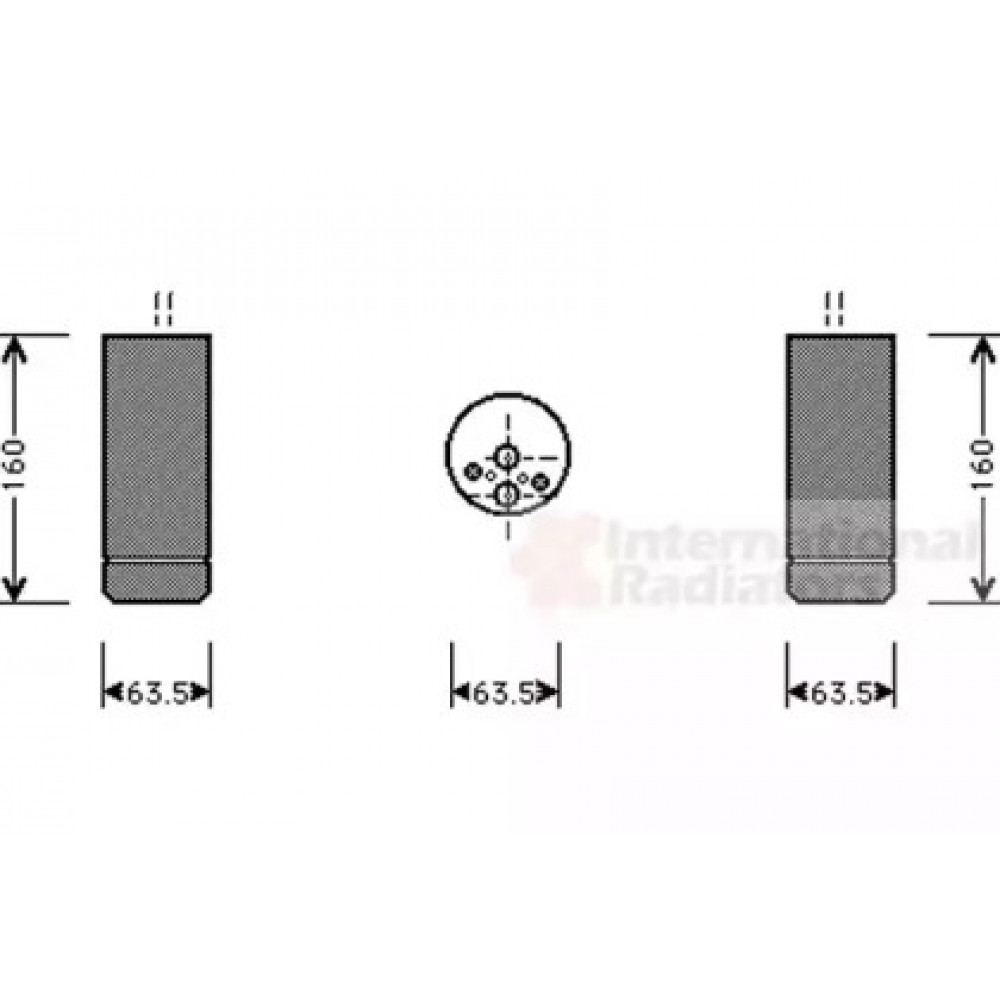 Осушитель радиатора 3-SER E46 / X3 /Z4 98- (пр-во Van Wezel)