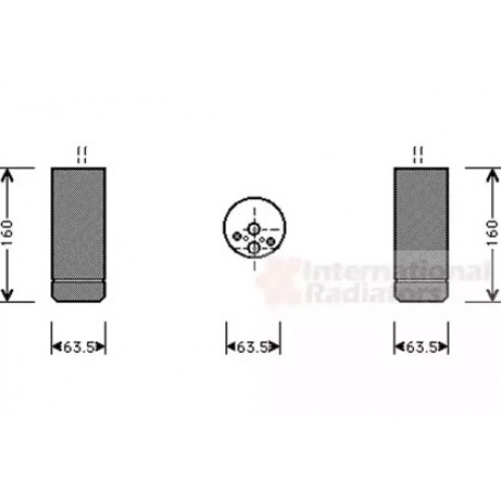 Осушитель радиатора 3-SER E46 / X3 /Z4 98- (пр-во Van Wezel)