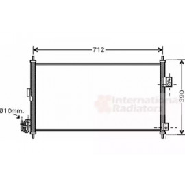 Конденсор кондиціонера X-TRAIL 20i/25i MT/AT 01- (Van Wezel)
