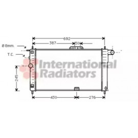 Радіатор DAEW NEXIA 15 MT - AC 94- (Van Wezel)